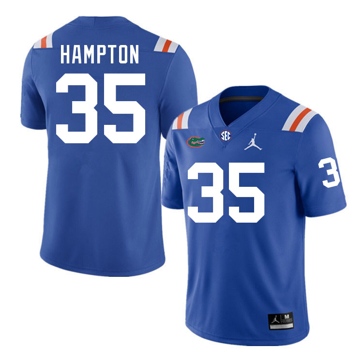 Florida Gators #35 DeBraun Hampton College Football Jerseys Stitched-Throwback